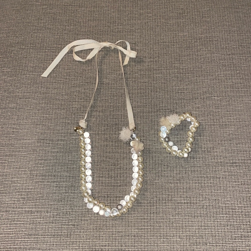 J. Crew necklace and bracelet